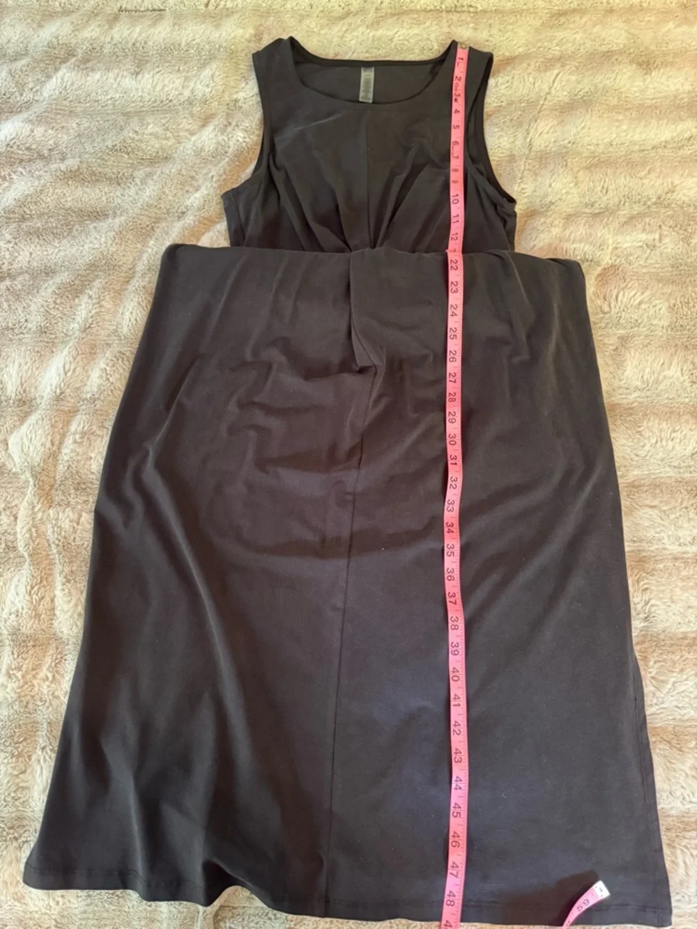 Beyond Yoga Black Twist-Knot Cutout Midi Dress M - Picture 14 of 15